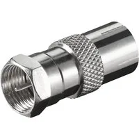 Goobay F-Adapter: F-Stecker > Koax-Buchse SAT-Kabel