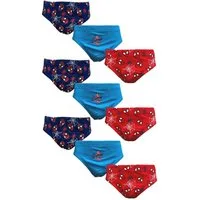 Spiderman Slip 9x Jungen Unterhosen SPIDER-MAN Set Slips Schlüpfer 98 104 110 116 128