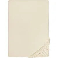 Biberna Spannbettlaken THEA Baumwoll-Jersey mit Elasthan, 160 g/m², Jersey-Elasthan, Gummizug: rundum, (1 Stück), Bettlaken für Matratzen bis 25 cm Höhe, pflegeleicht, bügelfrei
