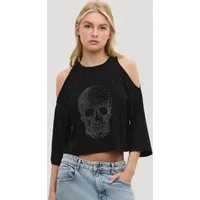 No Matter What T-Shirt bedrucktes schulterfreies T-Shirt
