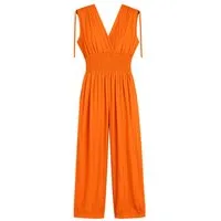 ITALY VIBES Jumpsuit - sommerlicher Overall mit Hosentaschen - Einteiler mit Smokbund