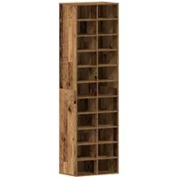 vidaXL Schuhregal Schuhschrank Altholz-Optik 54x34x183 cm Holzwerkstoff, 1-tlg.