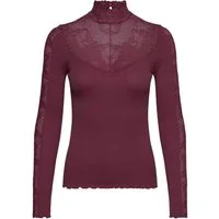 rosemunde Langarmshirt Beatha silk shirt mit Seide mit Spitze, langen Ärmeln, weicher Seidenmix