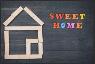 Fussmatte Sweet Home 4243 | Größe: 60 cm x 45 cm