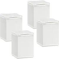 SO-TECH® Möbelfuß QUEBEC weiß, höhenverstellbare Möbelbeine aus Aluminium, (4-St), Höhe 60 mm (10 mm) 40 x 40 mm, passend für feststehende Möbel