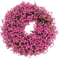 Kunstkranz Türkranz Ganzjährig Außen Deko, Künstlicher Blumenkranz Deko, Agger, für Haustür,Frühling Sommer Außen Türkranz Modern Deko