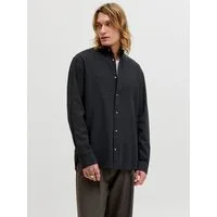 Jack & Jones Langarmhemd JJESUMMER LINEN BLEND BAND SHIRT L/S SN Baumwollmischung, regular fit