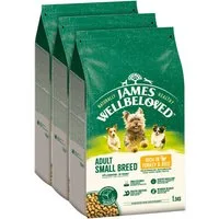 James Wellbeloved JAMES WELLBELOVED™ Hund für kleine Hunde Truthahn & Reis 3 x 1,5kg, Trockenfutter für: Hunde