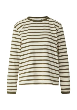 comma - T-Shirt olive|beige - Gr. - 38