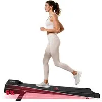 HOMEFITNESSCODE Laufband Tragbares Laufbänder mit 5 % Steigung – 4-in-1-Walkingpad Elektrisch (mit LED-Display und Transportrollen – Lauffläche 39 x 97 cm), Laufband 1–10 km/h einstellbar – Motor 2,5 PS