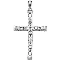 Smart Jewel Kreuzanhänger Kreuz, Silber 925