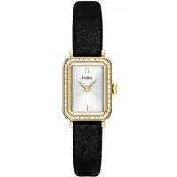 Fossil Quarzuhr Raquel ES5437, Armbanduhr, Damenuhr, analog, Glassteine