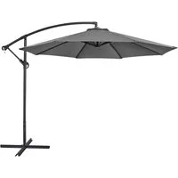 Yaheetech Sonnenschirm ∅ 300 cm, Neigbarer Ampelschirm Gartenschirm mit Kurbel