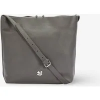 GLAMIRA Umhängetasche GoAnywhere Graue Umhängetasche (1-tlg), echt Leder