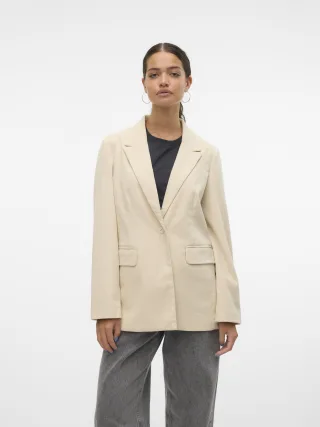 VERO MODA - VMNORA LS LOOSE CORDUROY BLAZER Birch - Gr. - S