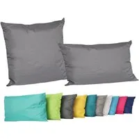 JACK Dekokissen 2er Set Outdoor Lounge Deko Kissen Set 45x45cm + 30x50cm Inkl. Füllung, mit Lotus-Effekt, Robust, Strapazierfähig, für Innen & Außen geeignet