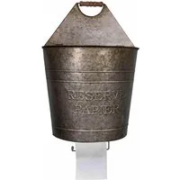AnticLine Toilettenpapierhalter Toilettenpapierhalter Wand - WC Rollenhalter aus Metall Antic Line