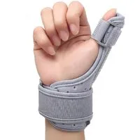 COOL-i ® Daumenbandage Handgelenk und Daumenbandage mit verstellbarer Aluminiumstütze, links/rechts tragbar, atmungsaktiv, Einheitsgröße