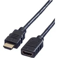 VALUE Value HDMI Verlängerungskabel HDMI-A Stecker, HDMI-A Buchse 1.00 m Sch HDMI-Kabel, (100.00 cm)