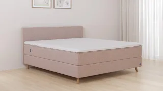 BRUNO Boxspringbett Premium 140x200cm in Glory Blush | Matratzen-Härtegrad: Links H3 / Rechts H3 | mehrfach ausgezeichnet in Design & Qualität