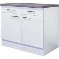 Flex-Well Unterschrank Kopenhagen (B x H x T) 100 x 86 x 60 cm, für viel Stauraum