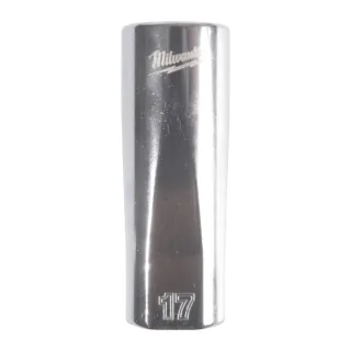 Milwaukee 3/8 zoll Steckschlüsseleinsatz, 17mm, lang 12-kant - 4932498821