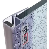 STEIGNER Duschdichtung UKM01, L: 200 cm, (2 Stück Packung, SET), für 3,5mm bis 5mm Glasstärke
