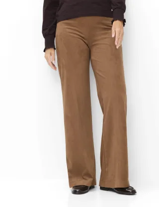 Raphaela by Brax Damen Marlenehose Style LILLYTH FLARED WALNUT, braun, Gr. 36