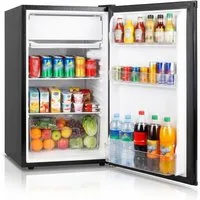 DollarDash Kühlschrank 90,8L, 7-stufig einstellbarer Thermostat,geräuscharm, energiesparend BC-90, 79.8 cm hoch, 45 cm breit, Kompakter Mini-Kühlschrank mit Gefrierfach