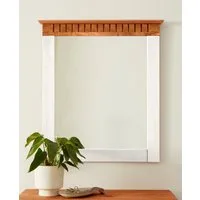 OTTO home Garderobenspiegel Lisa, mit dekorativen Fräsungen, Spiegelfläche ca. 44 x 56 cm