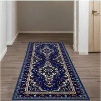 OTTO home Läufer Oriental, Made in Belgium, rechteckig, Höhe: 7 mm, Läufer, Brücke, Kurzflor, Orient-Optik, mit Bordüre, gewebt