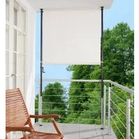 Angerer Freizeitmöbel Klemm-Senkrechtmarkise beige, BxH: 150x275 cm