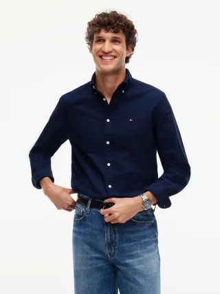 SOLID HERITAGE OXFORD RF SHIRT Carbon Navy/Carbon Navy Solid - Gr. - S