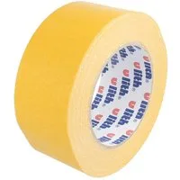 tecuro Doppelklebeband Teppich Verlegeband 468, beidseitig klebend, Gewebeträger 50 mm x 25 m