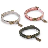 Karlie Katzen-Halsband Karlie Designed by Lotte Katzenhalsband Velura Farbe: grau