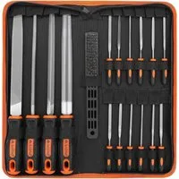LuxusKollektion Werkstattfeile Feilen Set 18-tlg. Metall & Holz Feilensatz inkl Aufbewahrungstasche