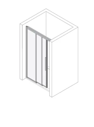 Koralle Schiebetür myDay Comfort SBF3F L 160, VJ05516020AA1 VJ05516020AA1