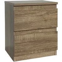 HTI-Living Nachtkommode Nachtkommode mit 2 grifflosen Schubladen (Stück, 1 St., 1 Nachtkommode), Nachtschrank Nachttisch