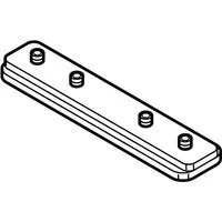 GARESA Profilverbinder für Flächenvorhangschiene Profil 400, (1-tlg), Profilverbinder zum Verbinden von 2 Innenlaufprofilen von "Garesa"