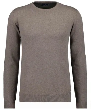 RAGMAN - Strickpullover Rundhals, Baumwolle/Kaschmir camel - Gr. - L