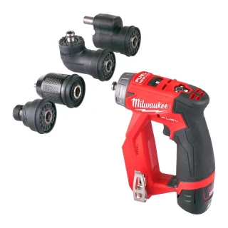 Milwaukee FUEL Akku-Kompakt-Bohrschrauber mit Schnellwechselbohrfutter M12 FDDXKIT-202X - 4933464979