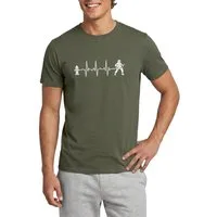 Spreadshirt T-Shirt Feuerwehrmann Feuerwehr Geschenk Herzschlag EKG Hydrant Männer T-Shirt (1-tlg)