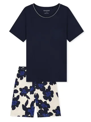 Schiesser Damen Pyjama ComfortSchlafanzug, Pyjama Set, Nachtwäsche