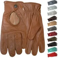 German Wear Lederhandschuhe Driving-GL2 Unisex Driving Autofahrer Lederhandschuhe echtes Leder