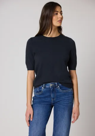 STREET ONE 3/4 Arm-Pullover in Unifarbe