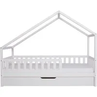 Ticaa Hausbett Lou mit Rausfallschutz und Zusatzbett, aus Kiefer