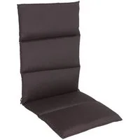 Spetebo Hochlehnerauflage Rollstep Hochlehner Polster Auflage - anthrazit, universal Garten Stuhl Sitz Kissen