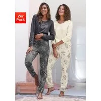 Vivance Dreams by Lascana Pyjama (Packung, 4 tlg., 2 Stück) mit feinem Blumenprint
