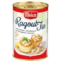 Meica Wurstkonserve, Meica Ragout Fin zartes Geflügel und Kalbfleisch mit Champignon 400g