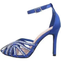 Ital-Design Damen Abendschuhe Party & Clubwear Schnürpumps Pfennig-/Stilettoabsatz Sandalen & Sandaletten in Blau